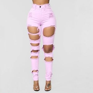 Fashion Nova Distress high waisted skinny jeans